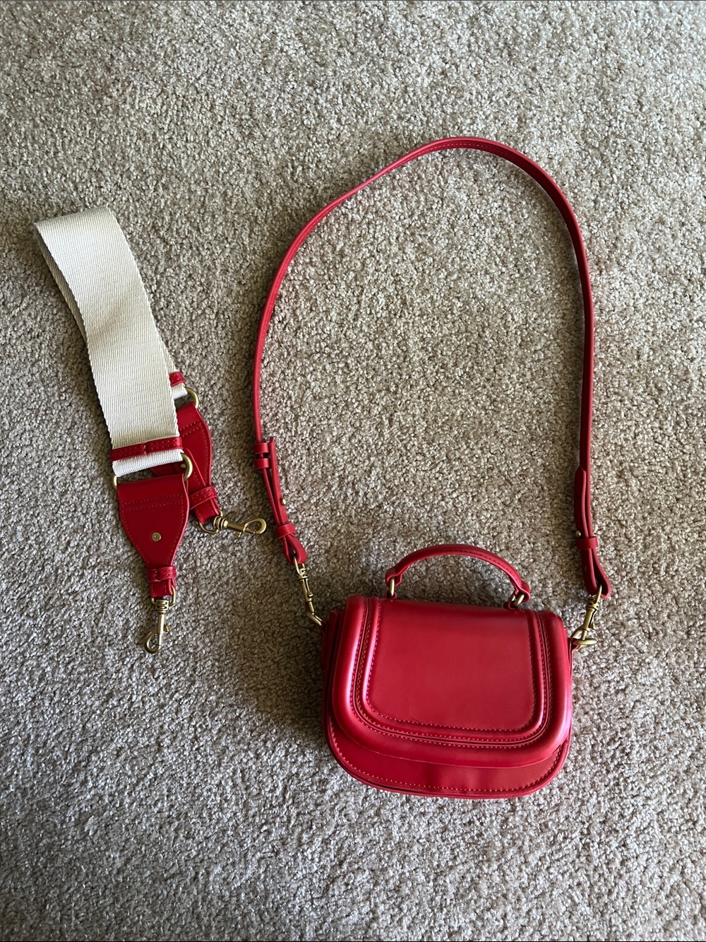 Zara red mini crossbody purse